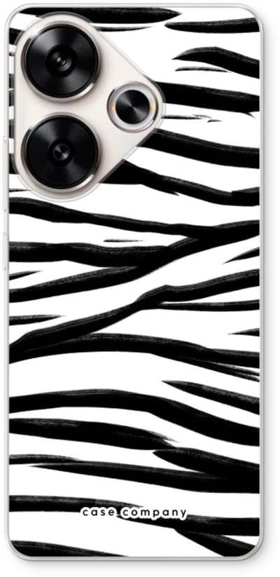 Case Company® - Hoesje geschikt voor Xiaomi Poco F6 hoesje - Zebra pattern - Soft Cover Telefoonhoesje - Bescherming aan alle Kanten en Schermrand