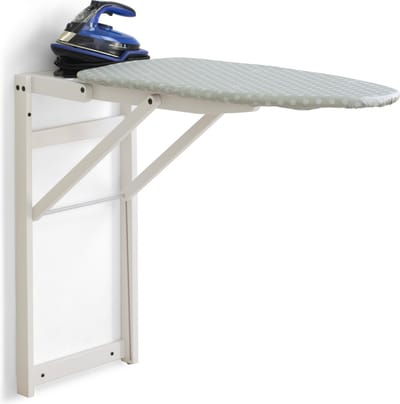 Arredamenti Italia STIROJOLLY BIANCO - Strijkplank in Hout - Wandmontage - Wit - ARIT - Il cuore del legno