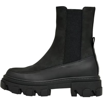 Only Laars - ONLTOLA-1 NUBUCK PU CHUNKY BOOT - NOOS - EU36 tot EU41 - voor Vrouwen - zwart