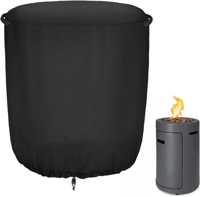 Vuurkorf Hoes - Buitenhoes Beschermhoes - Terras Beschermen - Waterdicht 600D Oxford - 61 x 61 cm - Zwart