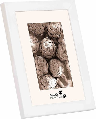 Houten Fotolijst Piano Wit Hoogglans-29,7X42 (DIN A3) - Helderglas - Breedte profiel is 30 mm - Goodlife Picture Frames
