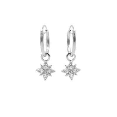 Karma Symbols oorbel Morningstar M2789 zilver