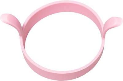 Eiervorm om te braden - Ronde eierring - Ontbijt bereiden - Anti-aanbaklaag - 12 x 8 x 6 cm - Roze