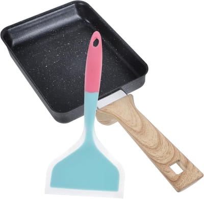 Omeletpan Koekenpan - Japanse Pan - Ontbijt Maken - Antiaanbaklaag Makkelijk Schoon - 37.5 cm Lengte - Diverse Kleuren