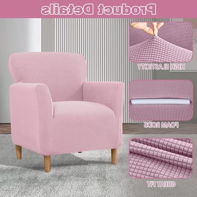 Elastische Velours Armleuning Stoelhoes - Universele Bescherming voor Beklede Stoelen in de Woonkamer, Zacht en Duurzaam