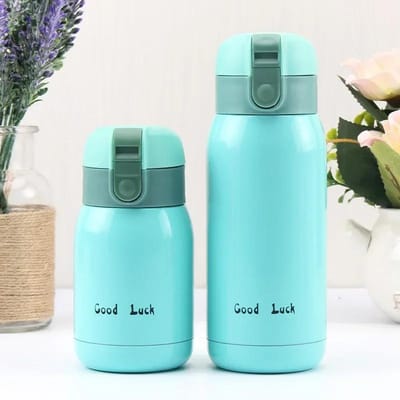 Mini Thermos Cup 200 ml/360 ml Pocket Cup Roestvrij Staal Thermische Koffie Mok Thermoskan Geïsoleerde Warm water Fles Kids Gift 200ml blauw