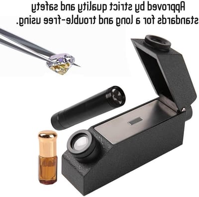Professionele Refractometer voor Edelstenen - Draagbare Identificatie van Edelstenen voor Gemmologen met Reis Koffer en Precisie Metingen