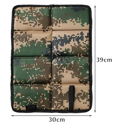 Coussin de siège thermique d'extérieur Coussin de siège pliable Tapis de siège imperméable pour la randonnée beige