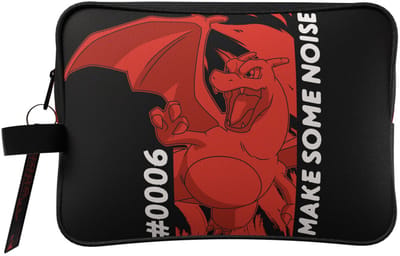 Pokémon - Toilettas – Charizard #006 – Twilight Champions – 25 x 19 x 9 cm – Officiële Licentie – Zwart/Rood
