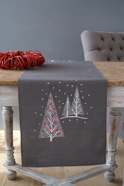 Vervaco - Loper kit - Kerst - Kerstbomen - PN-0158415 - Borduren - Borduurpakket - Borduurpakket volwassenen - Borduurpakket kind