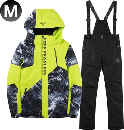 Livano Skipak - SkiBroek - Skijas - Ski Suit - Wintersport - Heren - 2-Delig - Groen - Maat M