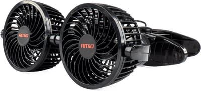 Duo auto ventilator - 4 inch - 12V - Met bevestigingsclip