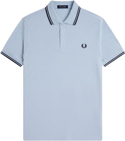 Polo Shirt Korte Mouw Fred Perry Polo Twin Tipped M3600 Blauw Y69