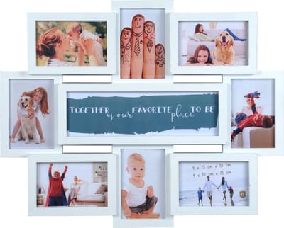 Fotolijst - Henzo - Friends Gallery - Collagelijst voor 8 foto's - Fotomaat 10x15 cm - Wit