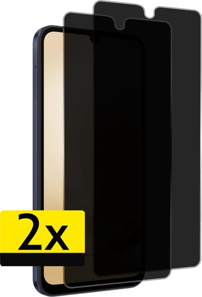 Screenprotector - Geschikt voor Samsung Galaxy A25 - 2 Stuks - Privacy Filter - Beschermglas - Gehard Glas - Tempered Glass - Screen Protector
