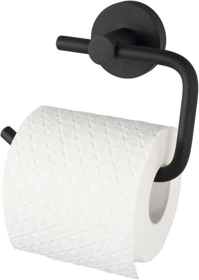 Wovar Toiletrolhouder zonder Klep Mat Zwart | Per Stuk