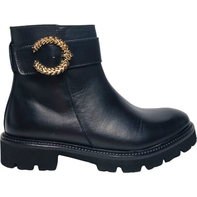 sa21103g9fvit000 Pollini Vrouwen leder zwart