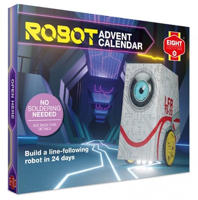 Franzis Adventskalender - 15091 Techniek - Robot - Robotica - Metalen Modelbouwpakket voor Techniekliefhebbers