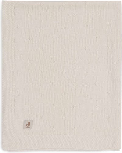 Jollein - Deken Wieg 75x100cm - Wiegdeken, Wiegdekentje, Dekentje Baby - Cosy Knit Ivory