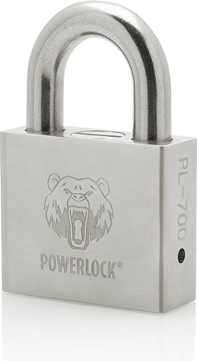PowerLock PL-700 Pro Hangslot – 70 mm – Roestvrij Staal – Losse Beugel 14 mm