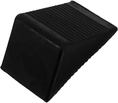 Wielstopper - Parkeerblok - Voertuig Stabiliseren - Ingebouwd Handvat - 12.5 cm - Zwart