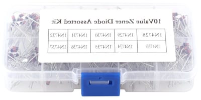 200 Stuks Assortiment Zener Dioden Set voor Elektronica Projecten en DIY Reparaties - 1N4728, 1N4737, Elektronische Componenten