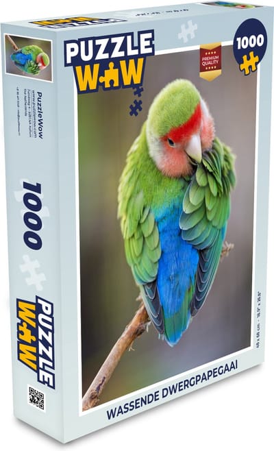 Puzzel Wassende dwergpapegaai - Legpuzzel - Puzzel 1000 stukjes volwassenen