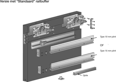 LINEA STANDAARD STOP 80 KG. 12/18MM (EXCLUSIEF PROFIEL)