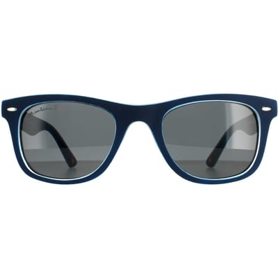 Montana Vierkant unisex marineblauwe rubbertouch grijs gepolariseerde mp41 zonnebril