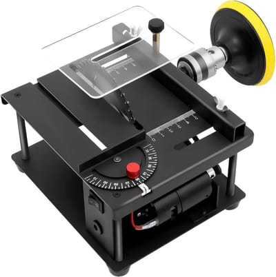 Mini tafelzaag - Hobby zaag - Modelbouw snijden - Verstelbare hoek - 35 mm zaagdiepte - Zwart