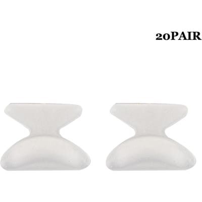 20 Paar Zachte Siliconen Anti-Slip Neuspads Brillen Zonnebrillen Accessoires Wit white