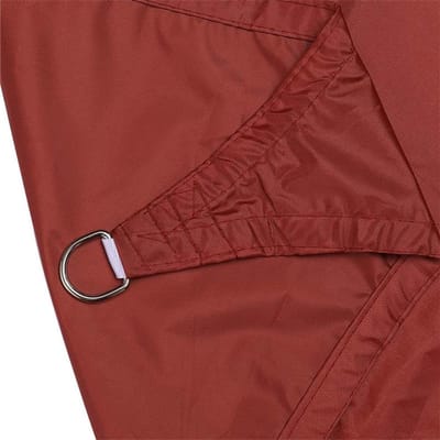 Driehoekig Zonnezeil - Schaduwdoek Waterdicht - Terras Beschermen - UV-bestendig Oxford-doek - 3x3x3m - Roest Rood