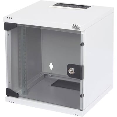Digitus DN-10-05U-1 10inch-wandkast (b x h x d) 312 x 330 x 300 mm 6 HE Grijs-wit (RAL 7035)