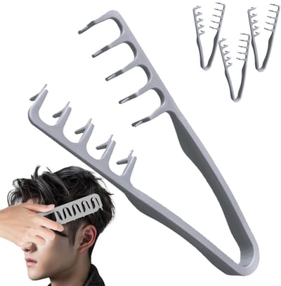 longziming -Draagbare Haarstylingskam van Duurzaam ABS – Anti-Klit, Geschikt voor Alle Haartypes, Compact en Reismatig – 4stuks
