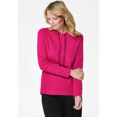 Sweatshirt met koordjes - bessen - Gr. 19 van Goldner Fashion