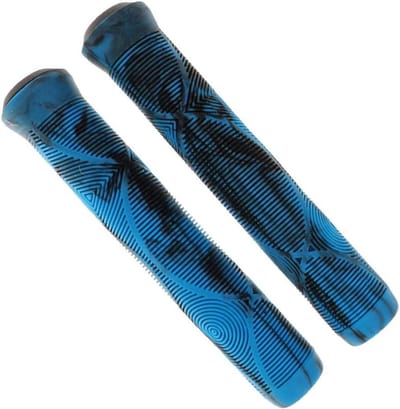 Fiets Handgrepen - Stuur Rubber - Comfortabel Fietsen - Antislip Ontwerp - 17 cm Lengte - Blauw Zwart