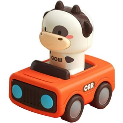 Druk en Ga Autootjes voor Peuters Dierlijke Baby Auto Speelgoed Duw en Ga Wrijvingsvoertuig Speelgoed voor Baby's Verjaardagscadeaus voor Jongens Meisjes