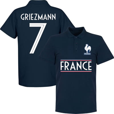 Frankrijk Griezmann 7 Team Polo -  Navy - L