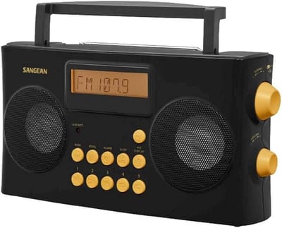 Draagbare Radio - Digitale Radio - Luisteren Muziek - Spraakmeldingen - 10 Voorkeuzezenders - Geel