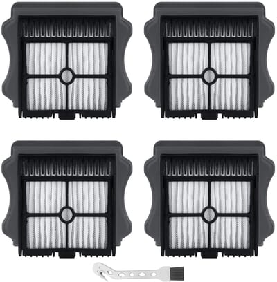 Dailygoods- HEPA-filters 4 stuks - Reservefilter - Tineco iFloor 3/S3/S5/S5 Pro - Duurzaam - Wasbaar - Vangt 99,9% stof en vuil op - Stofzuigerfilters