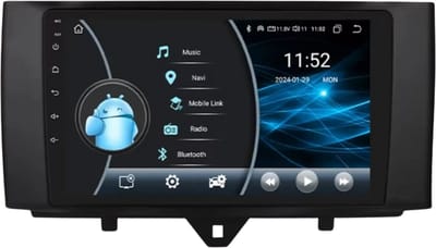 Autoradio met bluetooth - Carplay - Voor Smart Fortwo 451 (2010-2015) - Geschikt voor Apple en Android - Stereo - Navigatie - Navigatiesysteem auto - 2GB 32GB