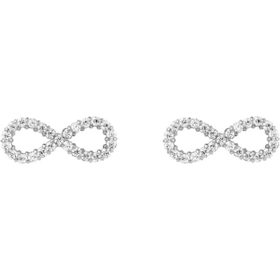 DANIEL WELLINGTON MIRELLE DW00401616 STAINLESS STEEL INFINITY OORKNOPJES MET ZIRKONIA'S 1 PAAR