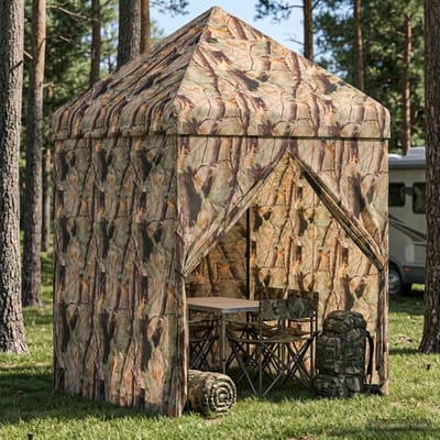 vidaXL - Pop-up - Gazebo - met - 4 - Zijwanden - 2 - x - 2 - m - Bos - Camouflage