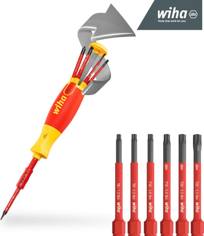 Wiha Schroevendraaier met bitmagazijn LiftUp electric TORX® met 6 slimBits. - 41157