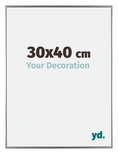 Your Decoration - Fotolijst 30x40 cm - Kunststof - Zilver Hoogglans - Evry