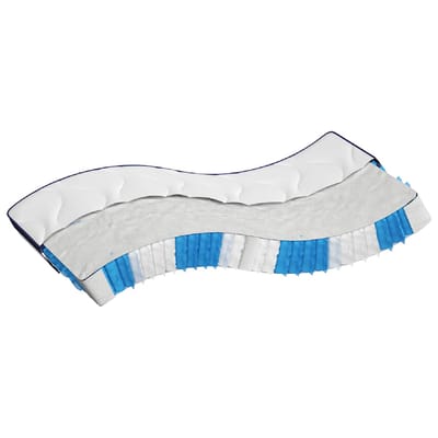 vidaXL - Pocketveringmatras - middelhard-hard - 140x190 - cm