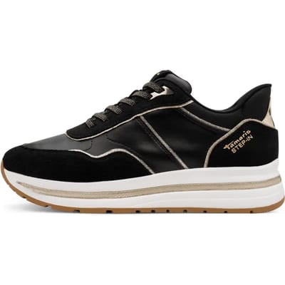Tamaris dames sneaker vrijetijdsschoen Step-In 1-23766-46 001 zwart