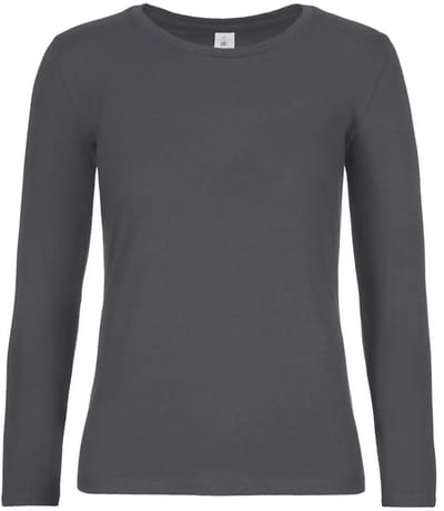 Dames-T-shirt met lange mouwen B&C E190