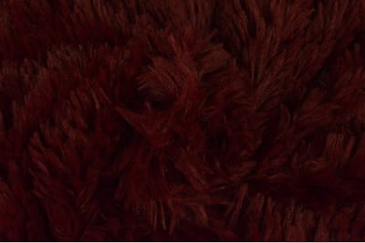 10 meter langharig bont - Bordeaux rood - Pluche stoffen - 150cm breed