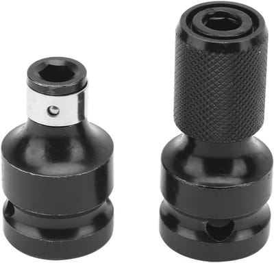 Slagmoersleutel Adapter - Dop Houder - Gereedschap Wisselen - Telescopische Uitschuifbaar - 2 Stuks - Zilverkleurig